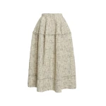 Erdem Mouline Tweed Full Midi Skirt - Skirts - British Romantic Luxury at Coveti
