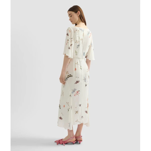 Erdem Printed Crepe Midi Dress - Dresses - British Romantic Luxury at Coveti