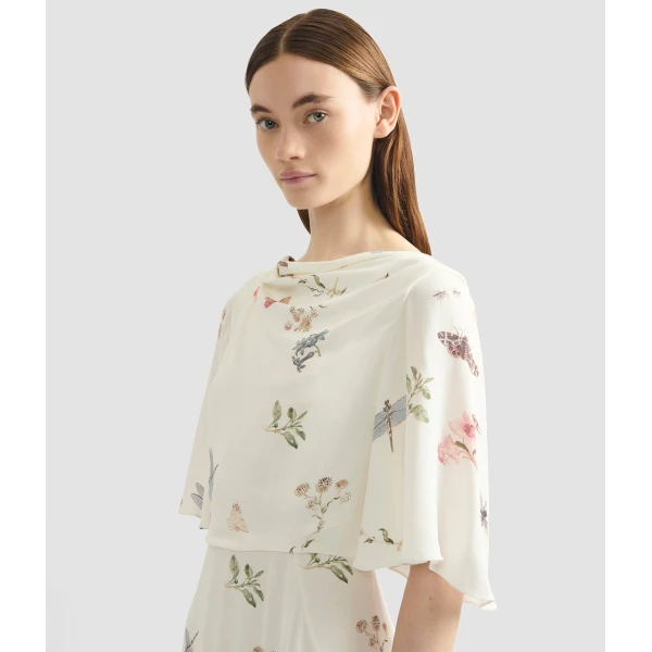 Erdem Printed Crepe Midi Dress - Dresses - British Romantic Luxury at Coveti