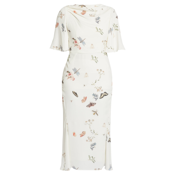 Erdem Printed Crepe Midi Dress - Dresses - British Romantic Luxury at Coveti
