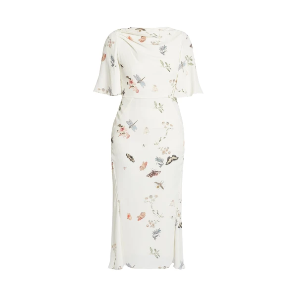 Erdem Printed Crepe Midi Dress - Dresses - British Romantic Luxury at Coveti