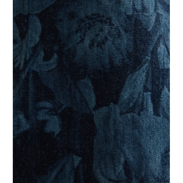 Erdem Printed Denim Flared Midi Skirt - Skirts - British Romantic Luxury at Coveti