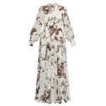 Erdem Printed Silk Voile Long Sleeve Gown - Dresses - British Romantic Luxury at Coveti