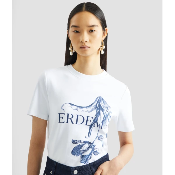 Erdem Printed T Shirt - Tops - British Romantic Luxury at Coveti