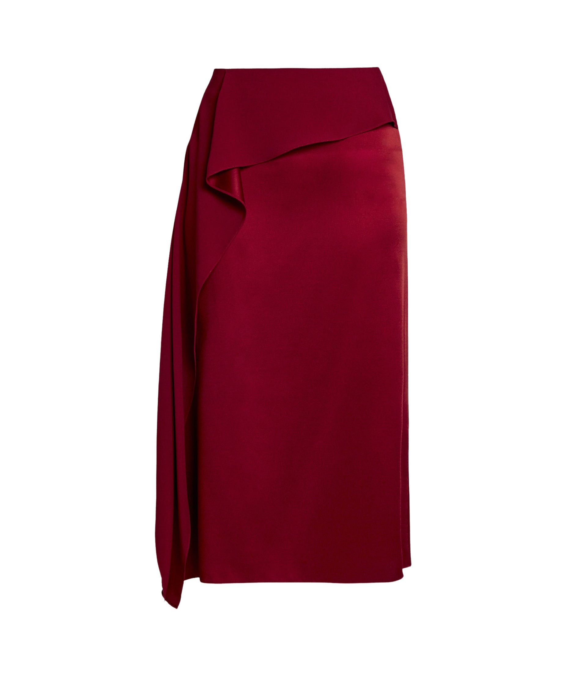Erdem Satin Cady Draped Midi Skirt - Skirts - British Romantic Luxury at Coveti