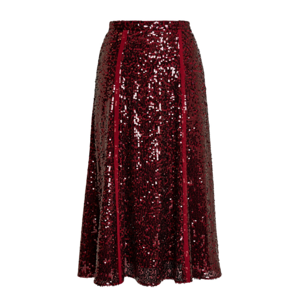 Erdem Sequin A Line Midi Skirt - Skirts - British Romantic Luxury at Coveti