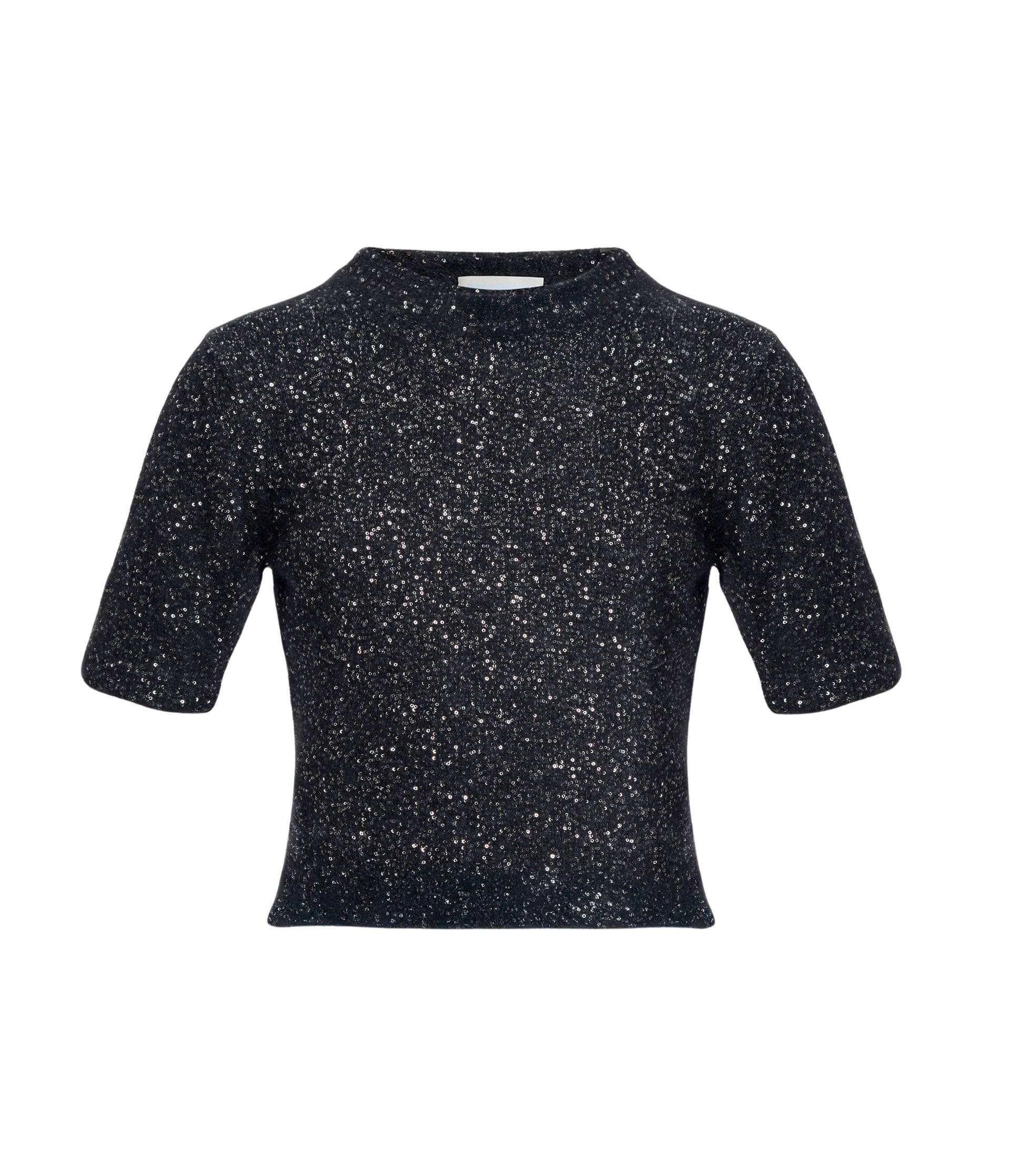Erdem Sequin Short Sleeve Knit Top - Knitwear - British Romantic Luxury at Coveti