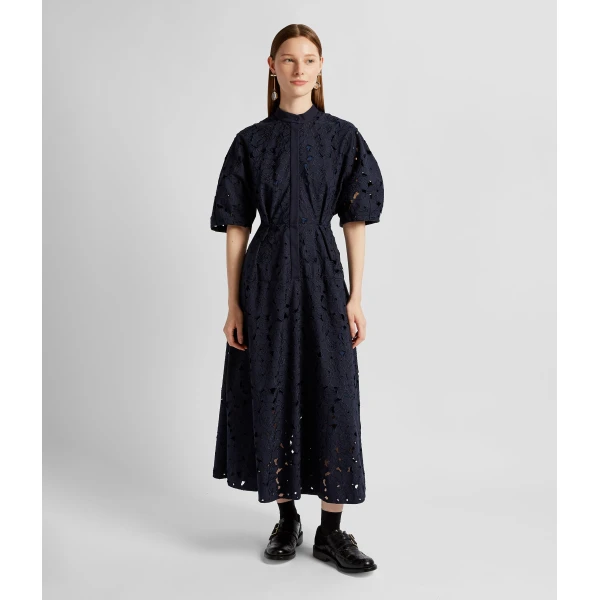 Erdem Short Sleeve Midi Shirt Dress - Dresses - British Romantic Luxury at Coveti