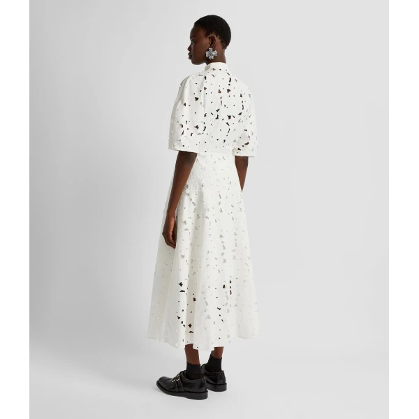 Erdem Short Sleeve Midi Shirt Dress - Dresses - British Romantic Luxury at Coveti