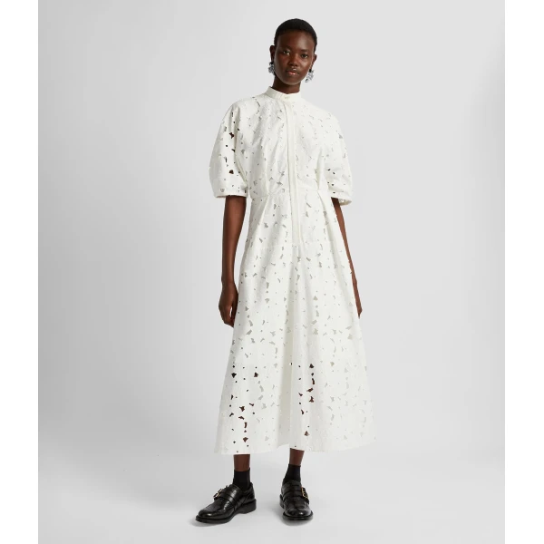 Erdem Short Sleeve Midi Shirt Dress - Dresses - British Romantic Luxury at Coveti