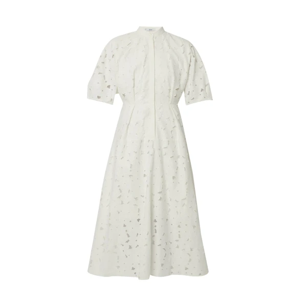 Erdem Short Sleeve Midi Shirt Dress - Dresses - British Romantic Luxury at Coveti
