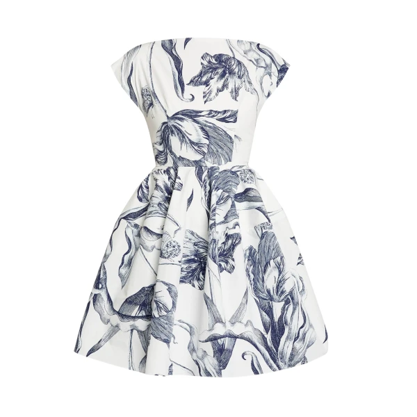 Erdem Short Sleeve Mini Dress - Dresses - British Romantic Luxury at Coveti