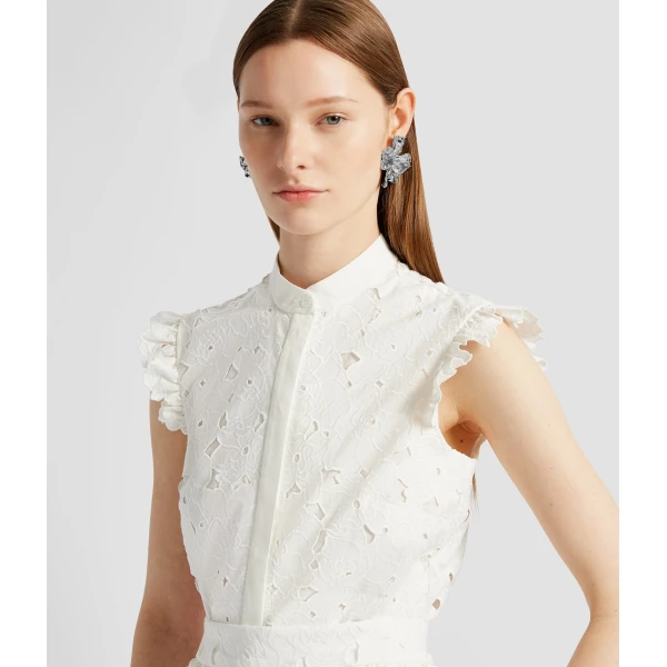 Erdem Sleeveless Top - Tops - British Romantic Luxury at Coveti