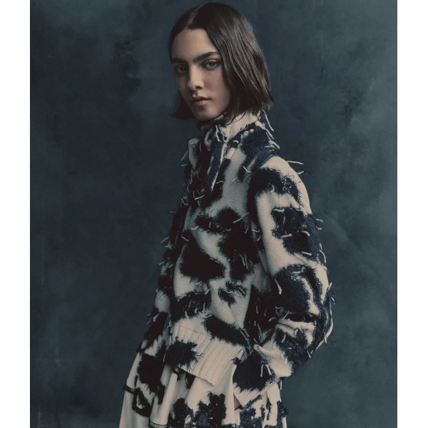 Erdem Textured Floral Knit Jumper - Knitwear - British Romantic Luxury at Coveti