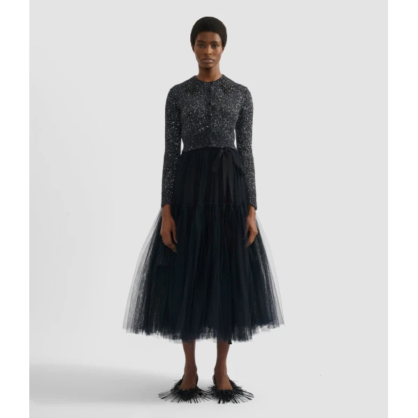 Erdem Tulle Full Midi Skirt - Skirts - British Romantic Luxury at Coveti