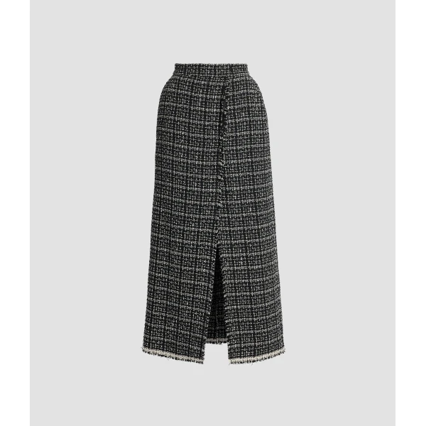 Erdem Tweed Midi Pencil Skirt - Skirts - British Romantic Luxury at Coveti