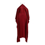 Essentiel Antwerp Burgundy Halterneck Maxi Dress With Waterfall Sides - Essentiel Antwerp Dresses - Colorful Belgian Design - Shop at Coveti