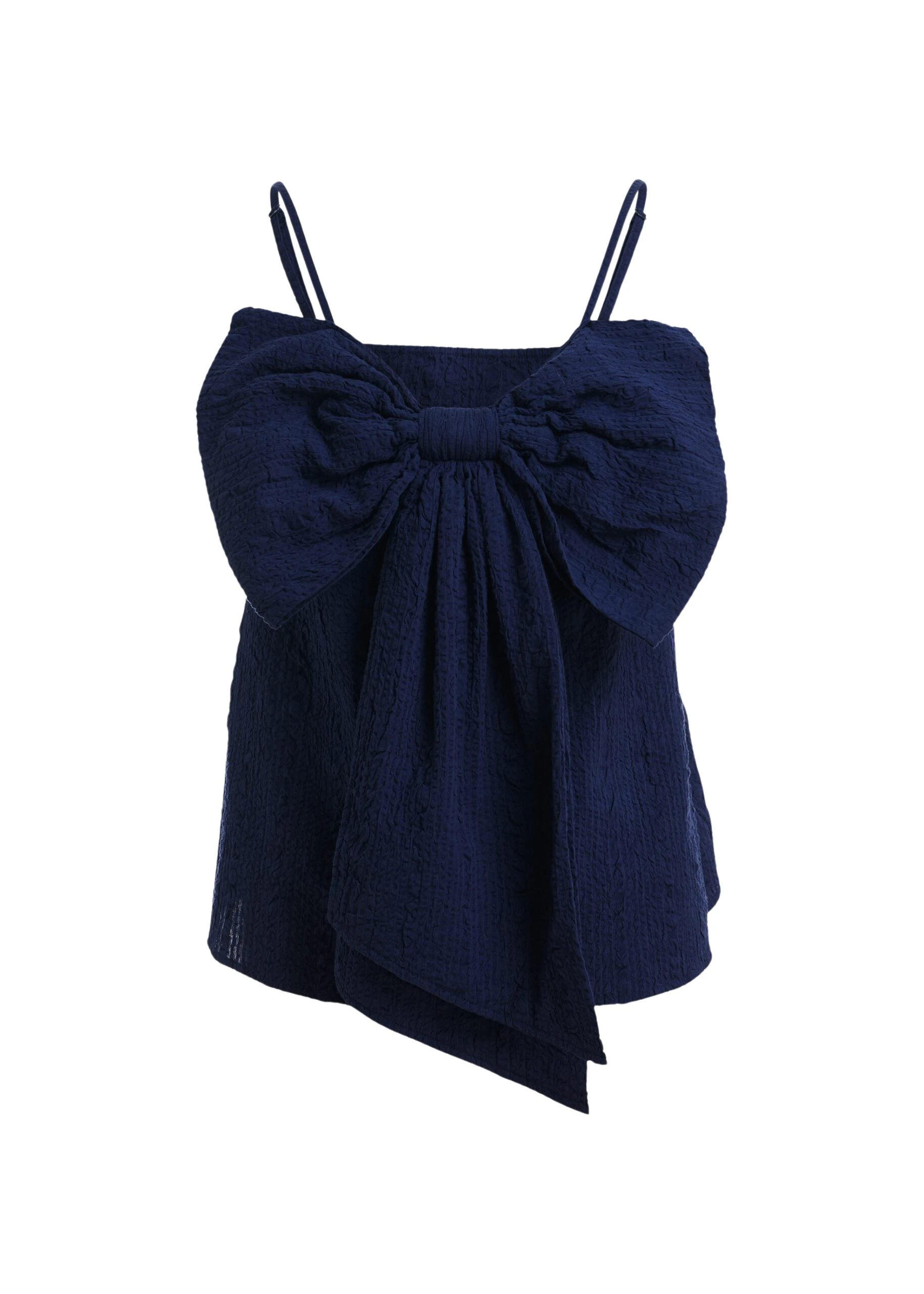 Essentiel-Antwerp-Dark-Blue-Cotton-Top-With-Bow-Detail-scaled44235_nobg Essentiel Antwerp Dark Blue Cotton Top With Bow Detail - Essentiel Antwerp Tops - Colorful Belgian Design - Shop at Coveti