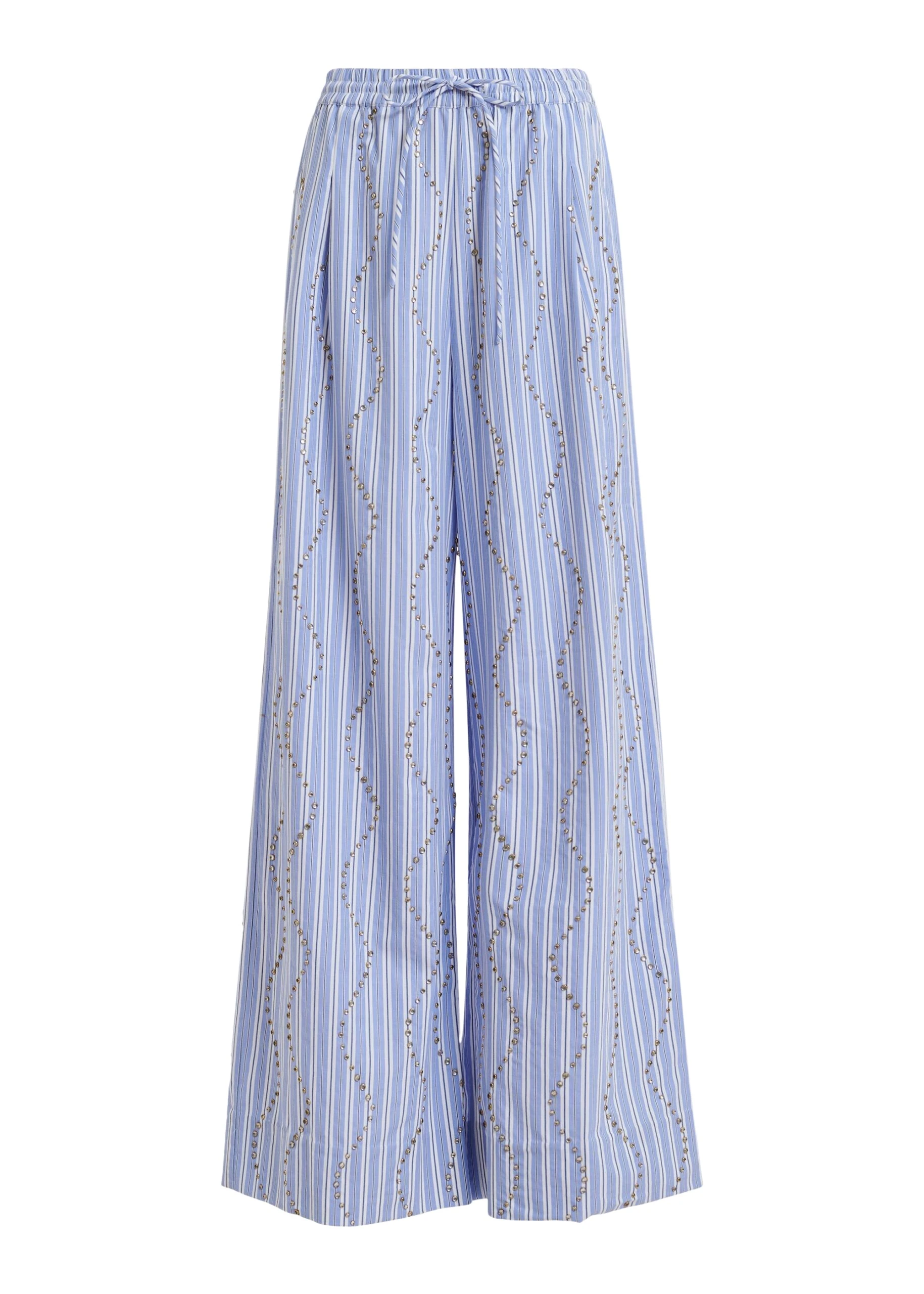 Essentiel-Antwerp-Light-Blue-And-White-Rhinestone-Embellished-Striped-Wide-Leg-Pants-scaled83817_nobg Essentiel Antwerp Light Blue And White Rhinestone-Embellished Striped Wide-Leg Pants - Essentiel Antwerp Pants - Colorful Belgian Design - Shop at Coveti