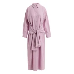 Essentiel Antwerp Light Pink Cotton Shirt Dress With Faux-Sleeve Detailing - Essentiel Antwerp Dresses - Colorful Belgian Design - Shop at Coveti