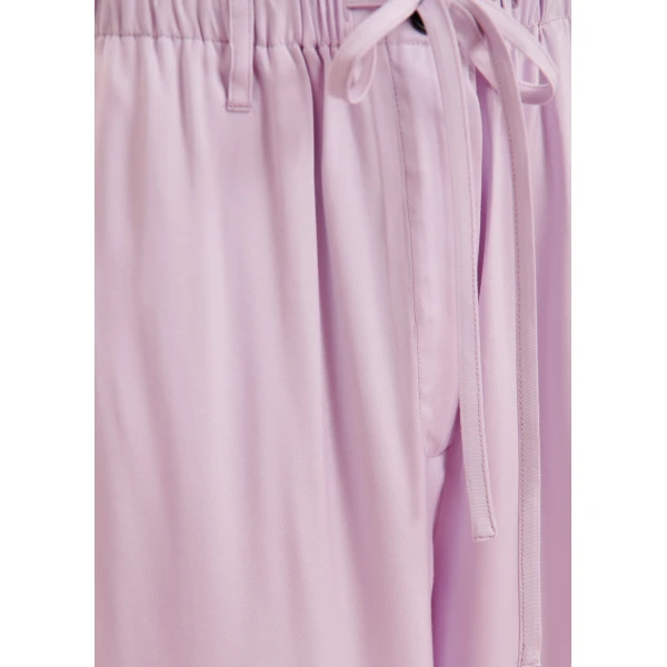 Essentiel Antwerp Lilac Relaxed-Fit Trousers With Drawstring Hems, view 5