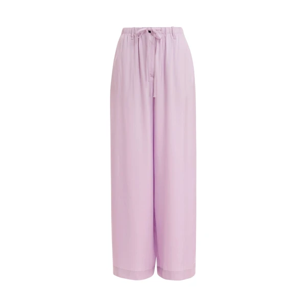 Essentiel Antwerp Lilac Relaxed-Fit Trousers With Drawstring Hems - Essentiel Antwerp Pants - Colorful Belgian Design - Shop at Coveti