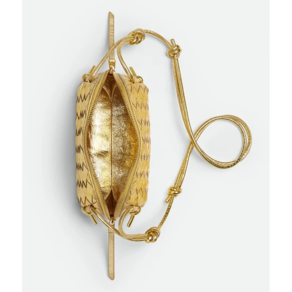 Khaite Women's Concert Pouch in Gold - Gold Clutch Bags - The Lotus Tote Bag - Shop at Coveti