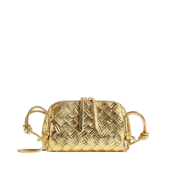 Khaite Women's Concert Pouch in Gold - Gold Clutch Bags - The Lotus Tote Bag - Shop at Coveti