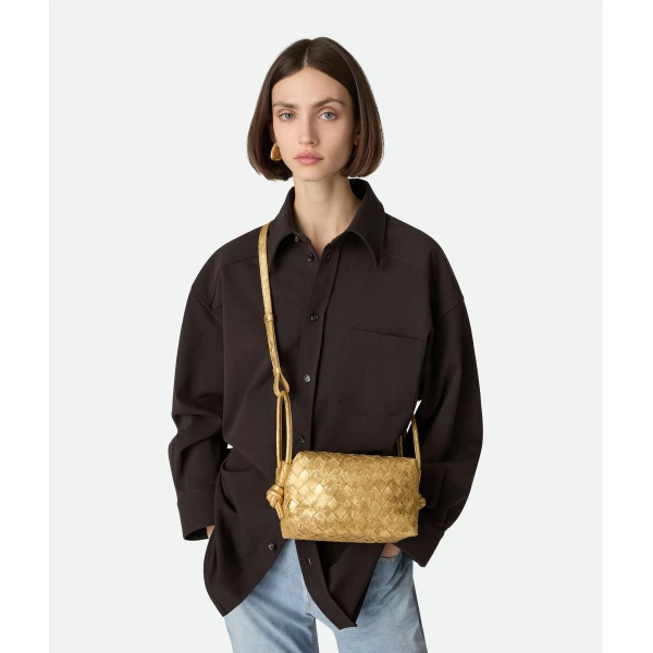 Khaite Women's Loop Top Handle in Gold - Gold Totes & Top-Handle Bags - The Lotus Tote Bag - Shop at Coveti