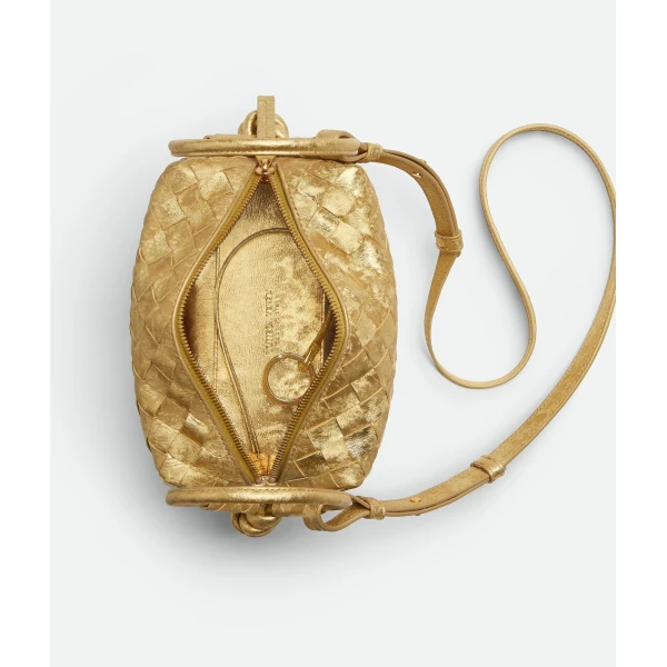 Khaite Women's Loop Top Handle in Gold - Gold Totes & Top-Handle Bags - The Lotus Tote Bag - Shop at Coveti
