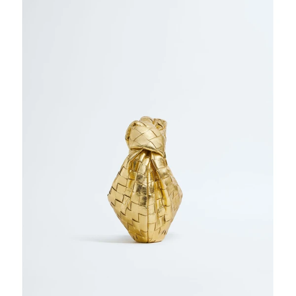 Khaite Women's Mini Jodie in Gold - Gold Mini Bags - The Lotus Tote Bag - Shop at Coveti