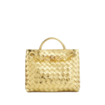 Khaite Women's Small Andiamo in Gold - Gold Totes & Top-Handle Bags - The Lotus Tote Bag - Shop at Coveti