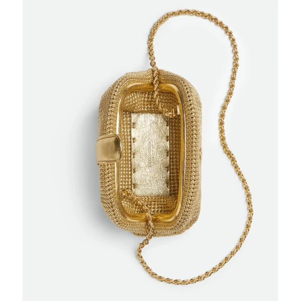 Khaite Women's Small Lauren 1980 in Gold - Gold Shoulder & Crossbody Bags - The Lotus Tote Bag - Shop at Coveti