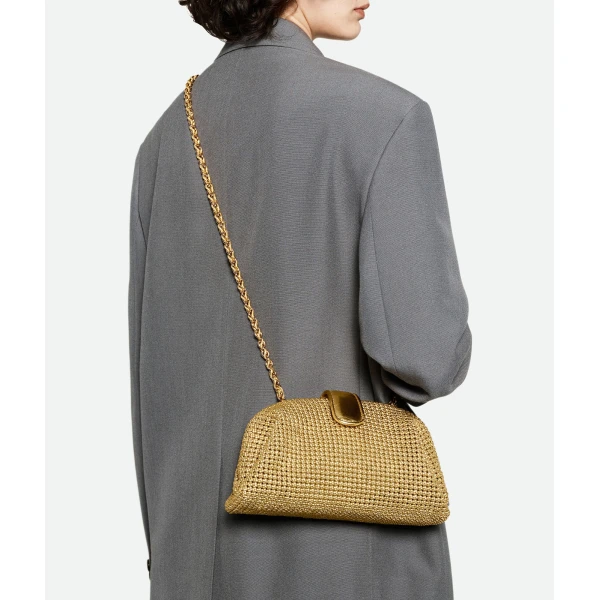 Khaite Women's Small Lauren 1980 in Gold - Gold Shoulder & Crossbody Bags - The Lotus Tote Bag - Shop at Coveti