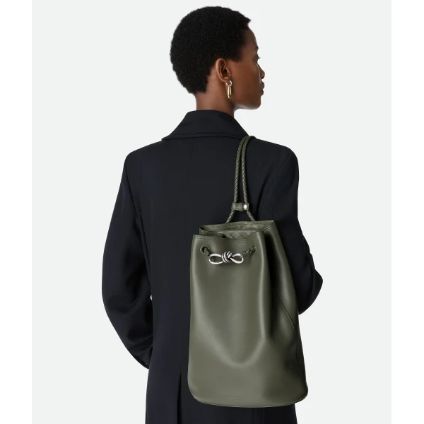 Khaite Women's Andiamo Backpack in Pickle - Green Backpacks - The Lotus Tote Bag - Shop at Coveti