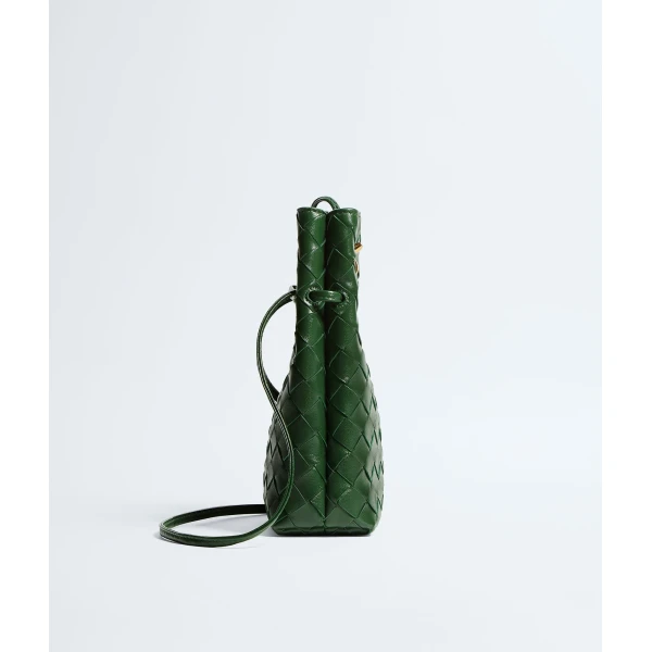 Khaite Women's Andiamo Phone Pouch in Basil - Green Mini Bags - The Lotus Tote Bag - Shop at Coveti