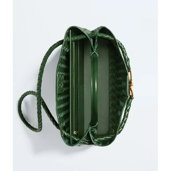 Khaite Women's Andiamo in Basil - Green Totes & Top-Handle Bags - The Lotus Tote Bag - Shop at Coveti