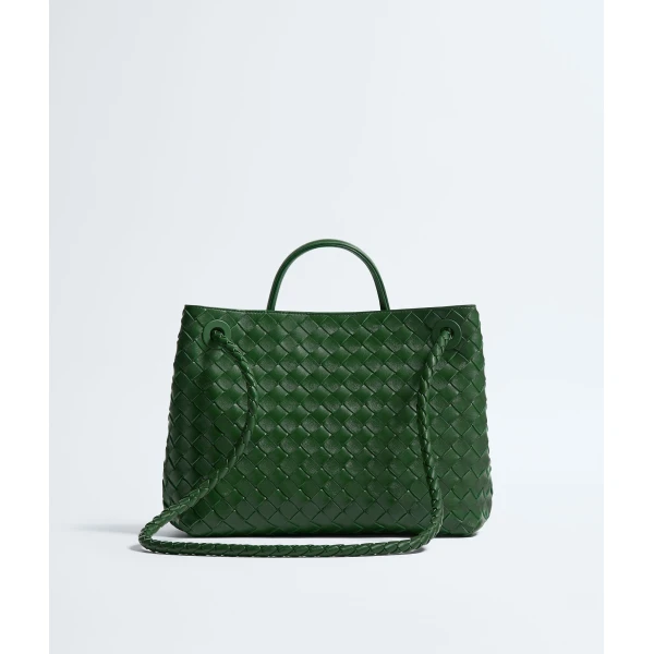 Khaite Women's Andiamo in Basil - Green Totes & Top-Handle Bags - The Lotus Tote Bag - Shop at Coveti