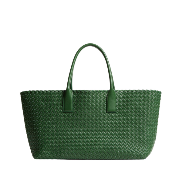 Khaite Women's Cabat in Basil - Green Totes & Top-Handle Bags - The Lotus Tote Bag - Shop at Coveti