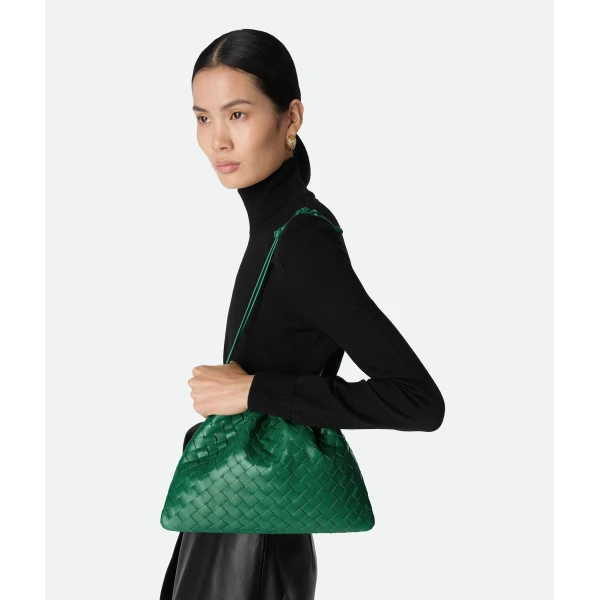 Khaite Women's Dustbag in Jungle - Green Shoulder & Crossbody Bags - The Lotus Tote Bag - Shop at Coveti