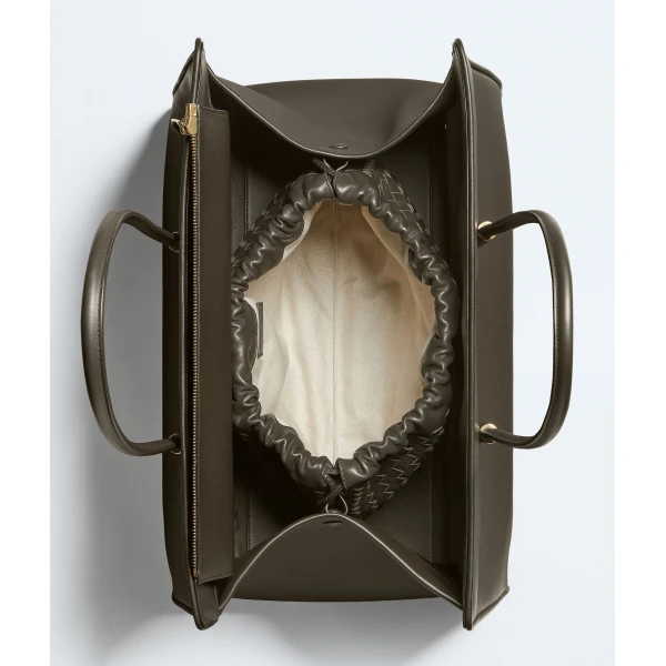 Khaite Women's Maxi Barbara Tote in Dark olive - Green Totes & Top-Handle Bags - The Lotus Tote Bag - Shop at Coveti