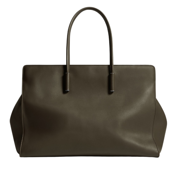 Khaite Women's Maxi Barbara Tote in Dark olive - Green Totes & Top-Handle Bags - The Lotus Tote Bag - Shop at Coveti