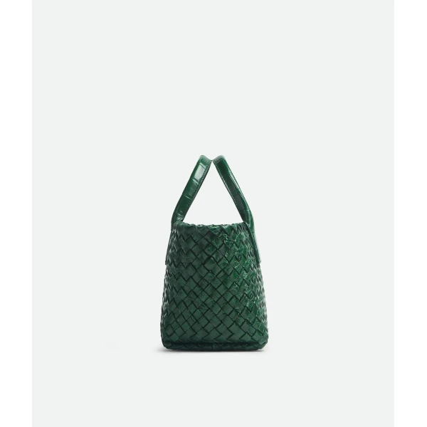 Khaite Women's Mini Cabat in Emerald green - Green Mini Bags - The Lotus Tote Bag - Shop at Coveti