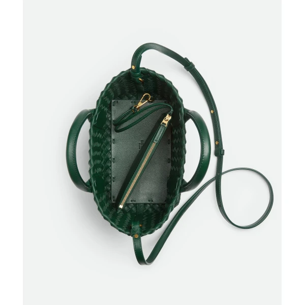 Khaite Women's Mini Cabat in Emerald green - Green Mini Bags - The Lotus Tote Bag - Shop at Coveti