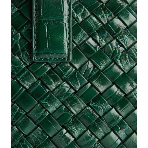 Khaite Women's Mini Cabat in Emerald green - Green Mini Bags - The Lotus Tote Bag - Shop at Coveti