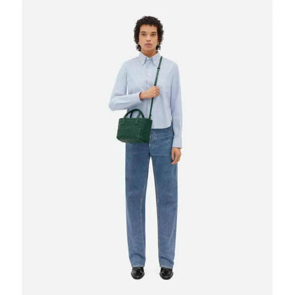 Khaite Women's Mini Cabat in Emerald green - Green Mini Bags - The Lotus Tote Bag - Shop at Coveti