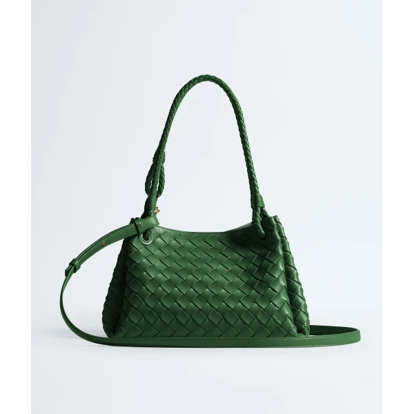 Khaite Women's Parachute in Basil - Green Shoulder & Crossbody Bags - The Lotus Tote Bag - Shop at Coveti
