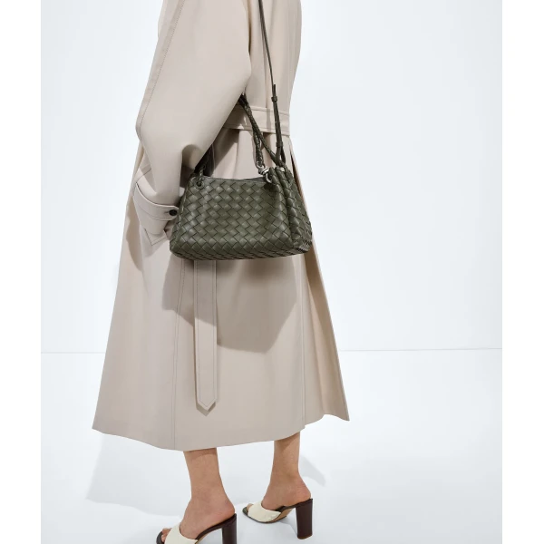 Khaite Women's Parachute in Pickle - Green Shoulder & Crossbody Bags - The Lotus Tote Bag - Shop at Coveti