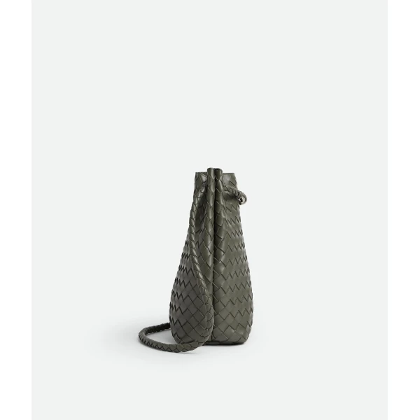 Khaite Women's Small Andiamo Bucket in Pickle - Green Bucket Bags - The Lotus Tote Bag - Shop at Coveti