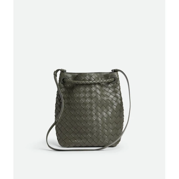 Khaite Women's Small Andiamo Bucket in Pickle - Green Bucket Bags - The Lotus Tote Bag - Shop at Coveti